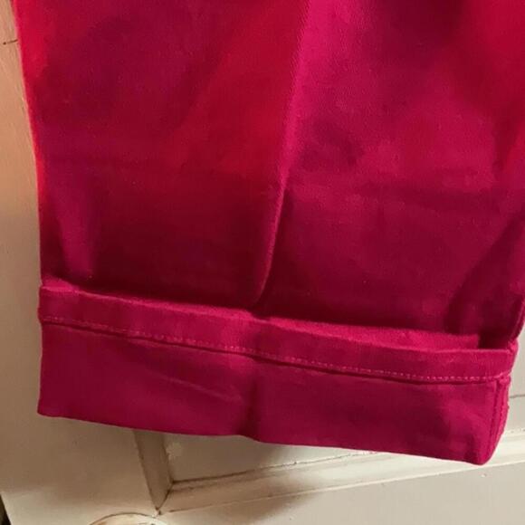 🍁Gloria Vanderbilt pink capris with belt, size 16 NWOT - Picture 7 of 10